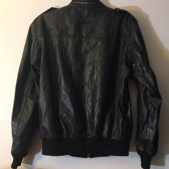 Real leather vintage bomber jacket - Picture 4 of 4